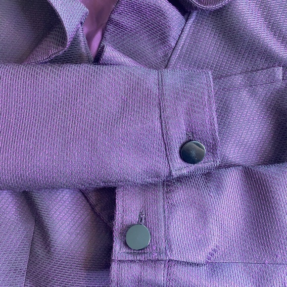 Red Valentino Purple Ruffle Jacket Blazer COAT Womens US Size 2 Made in Italy - Picture 12 of 14